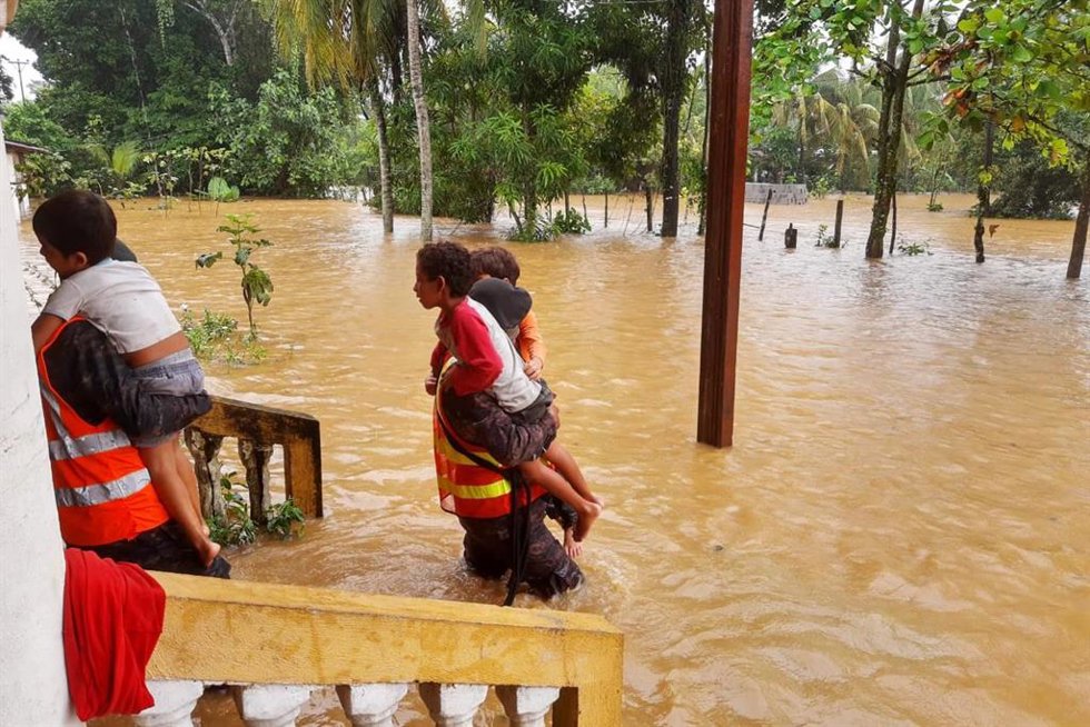 Archivo - Inundaciones provocadas por la tormenta 'Eta' en Guatemala.