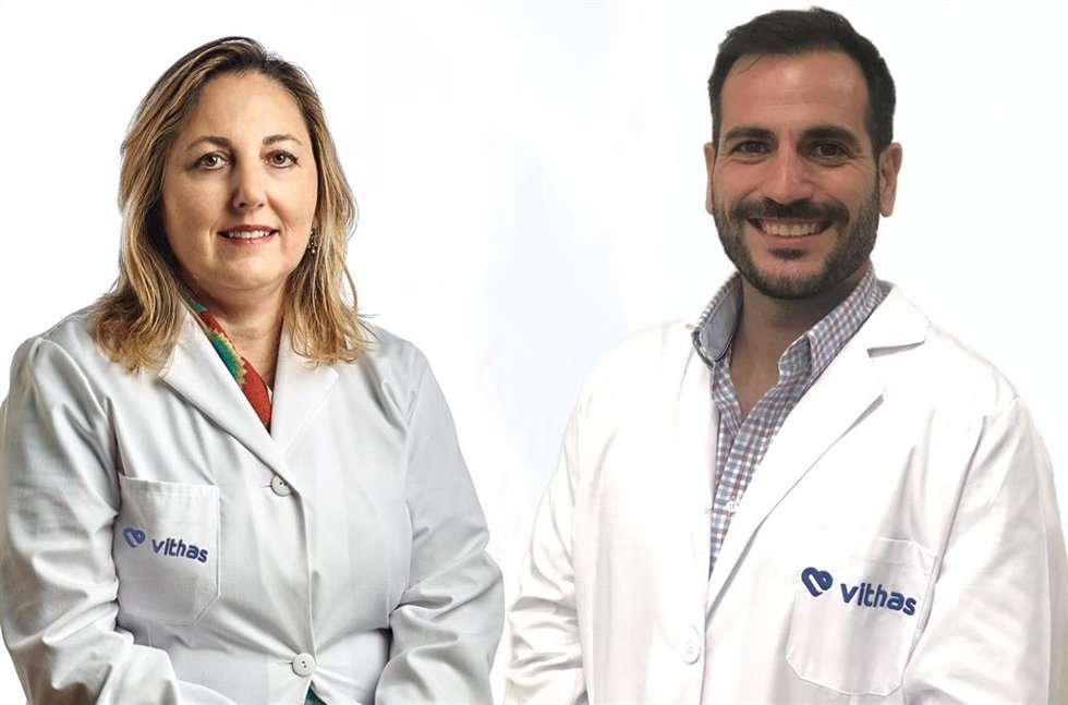 Los jefes de servicio del área de ginecología y obstetricia del Hospital Vithas Xanit Internacional Esperanza Martín y Tomás Gómez.
