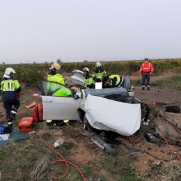Accidente de tráfico en Corella