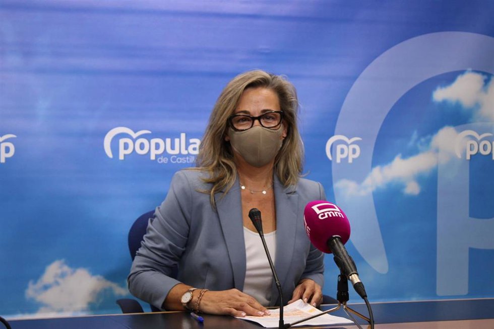 La portavoz del Grupo Parlamentario Popular en las Cortes de Castilla-La Mancha, Lola Merino