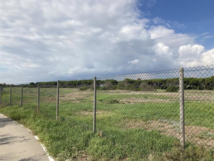 Vista del antiguo campo de golf de El Prat de Llobregat (Barcelona), que pertenece al corredor ambiental del Delta del Llobregat.
