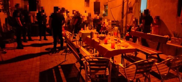 Imagen de la fiesta ilegal