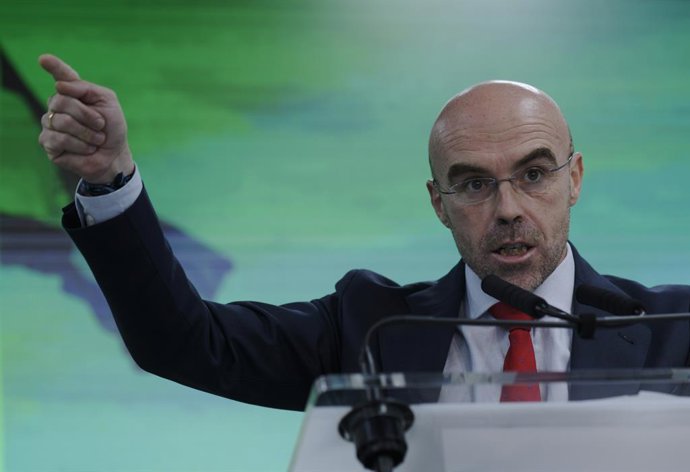 El vicepresidente primero de Acción Política y eurodiputado de Vox, Jorge Buxadé, ofrece una rueda de prensa tras la reunión del Comité de Acción Política de la formación, a 20 de septiembre de 2021, en Madrid, (España).