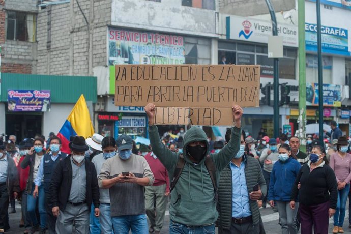 Jornada de protestas en Ecuador (imagen de archivo)