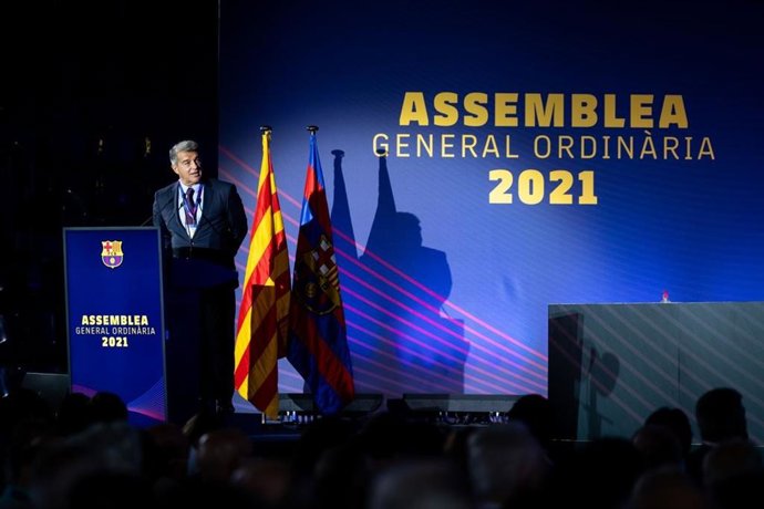El presidente del FC Barcelona, Joan Laporta
