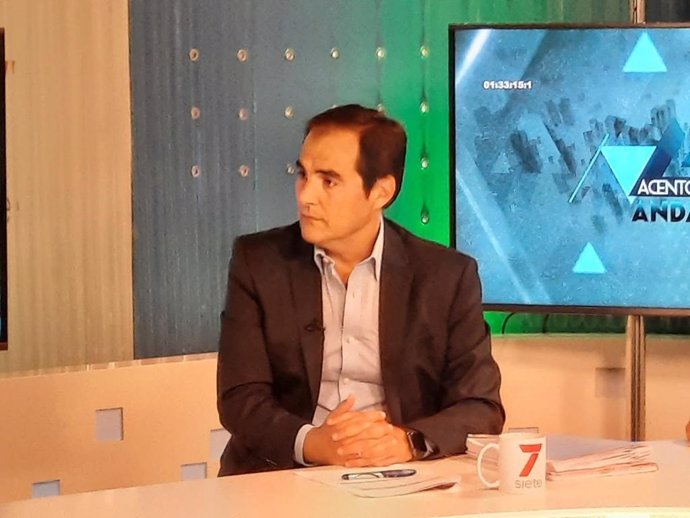 El portavoz parlamentario del PP-A, José Antonio Nieto, entrevistado en 7TV Andalucía.
