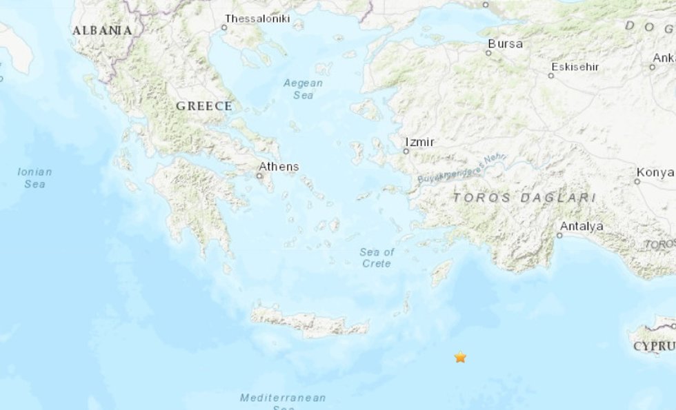 Terremoto de magnitud 6,1 en el sur de Grecia