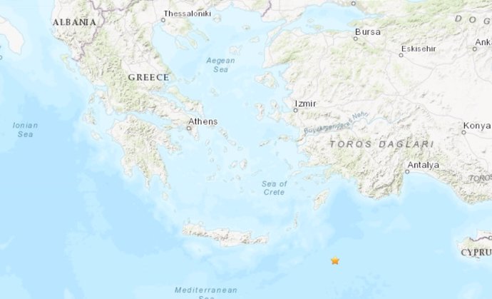 Terremoto de magnitud 6,1 en el sur de Grecia