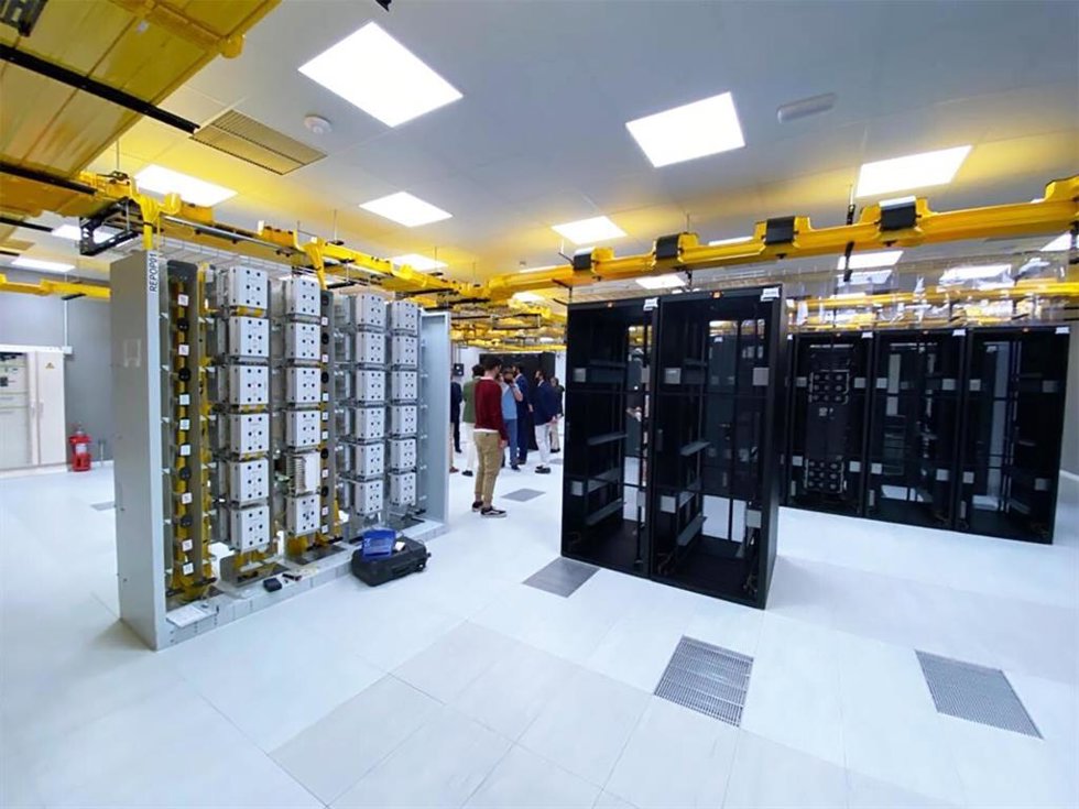 Imagen de un centro de procesamiento de datos de Orange