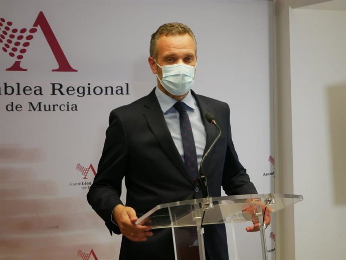 El portavoz del Partido Popular en la Asamblea Regional, Joaquín Segado