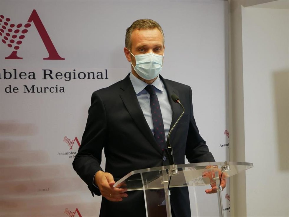 El portavoz del Partido Popular en la Asamblea Regional, Joaquín Segado