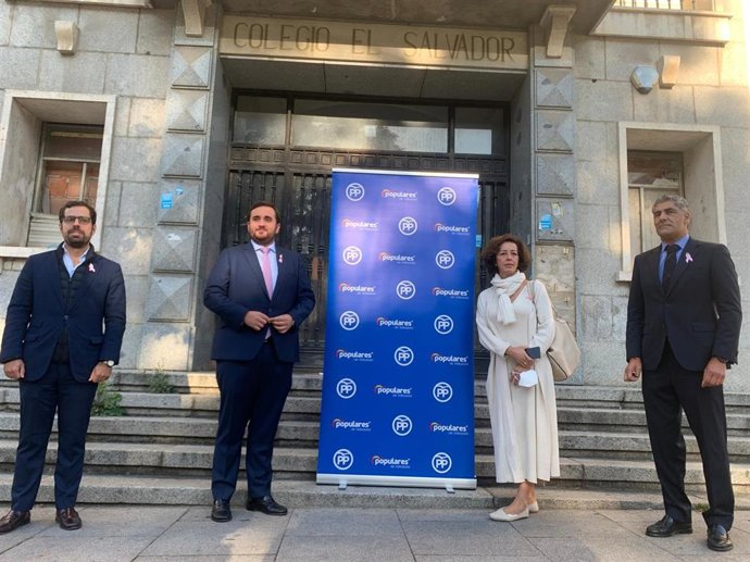 Los parlamentarios del PP por Valladolid Eduardo Carazo, José Ángel Alonso, Mercedes Cantalapiedra y Alberto Plaza.