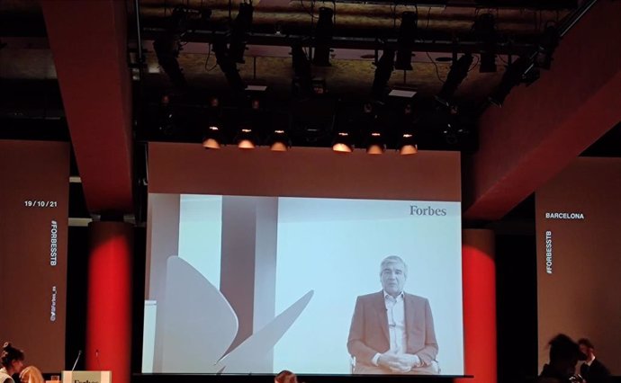 El presidente de Naturgy, Francisco Reynés, en un vídeo en las cuartas jornadas Forbes Summit Sustainability
