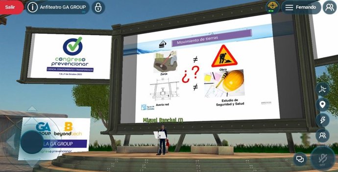 Una imagen de la presentación de Emproacsa en Prevencionar.