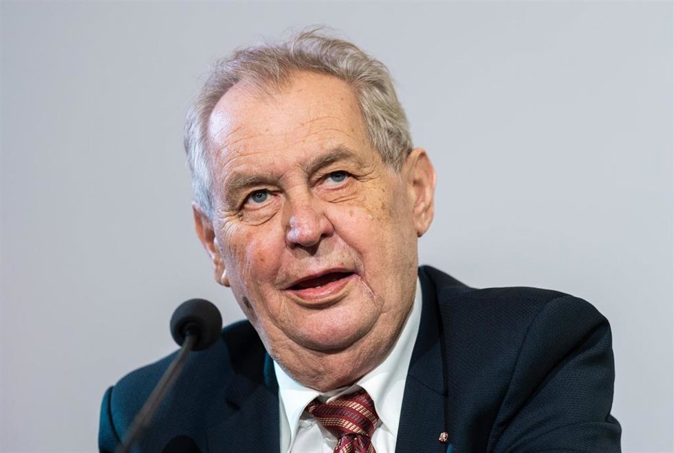 Archivo - Milos Zeman, presidente de República Checa