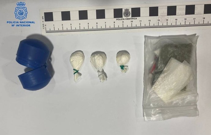 Imagen de las sustancias incautadas.
