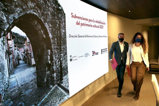 El vicepresidente de Cantabria, Pablo Zuloaga,m en la rueda de presentación de subvenciones para inmuebles civiles del patrimonio cultural