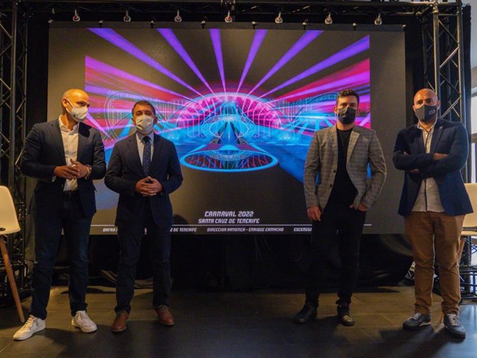 Presentación del escenario del Carnaval de Santa Cruz de Tenerife de 2022
