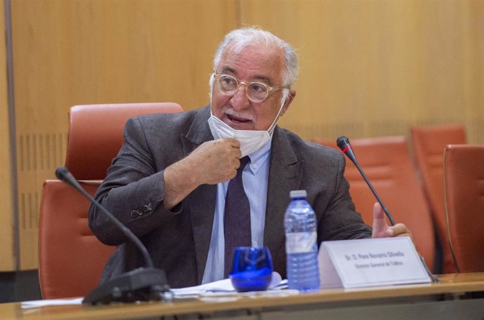 Archivo - El director general de Tráfico, Pere Navarro, interviene durante la presentación del balance de la Operación Verano de la Dirección General de Tráfico (DGT), a 3 de septiembre de 2021, en Madrid, (España). La Operación Verano 2021 ha destacado