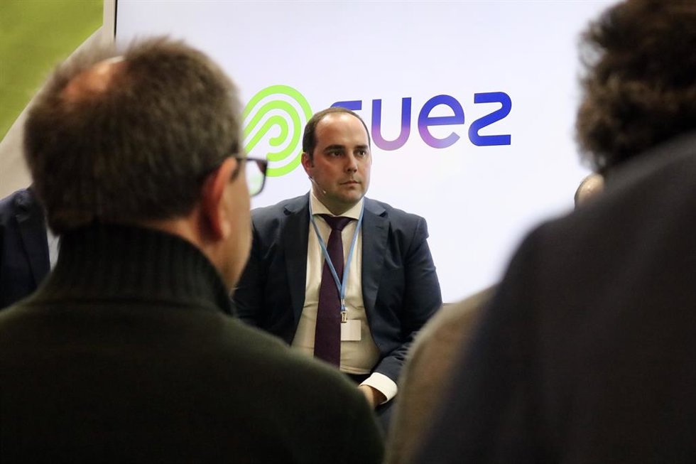 Archivo - El director general de Infraestructuras del Agua de la Consejería de Agricultura, Ganadería, Pesca y Desarrollo Sostenible, Sergio Arjona, interviene en la Cumbre del Clima en Madrid.