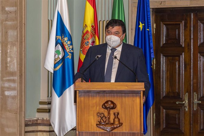 El alcalde de Huelva, Gabriel Cruz, en el Debate del Estado de la Ciudad.
