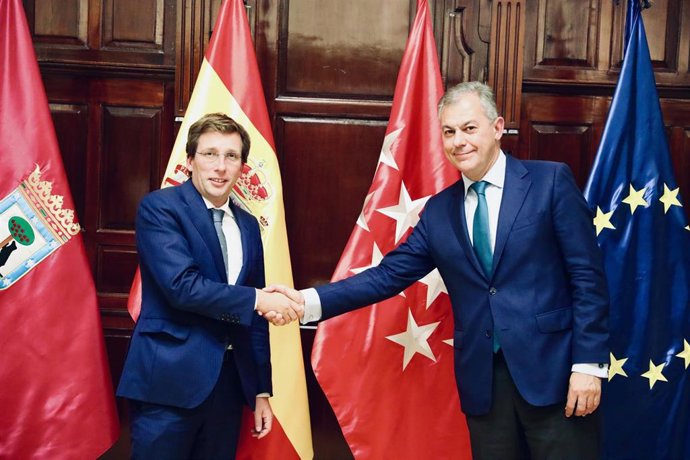 Sanz con el alcalde de Madrid