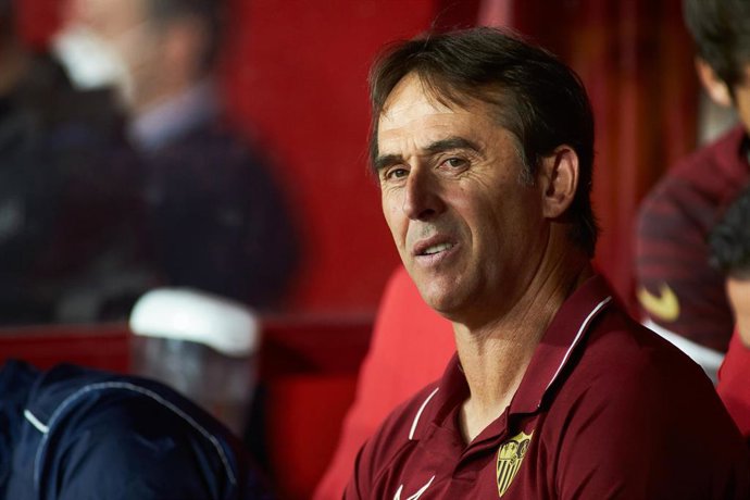 Julen Lopetegui durante un partido del Sevilla