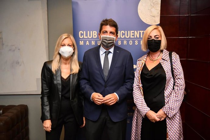 El presidente del PPCV, Carlos Mazón, en la Tribuna del Club de Encuentro Manuel Broseta