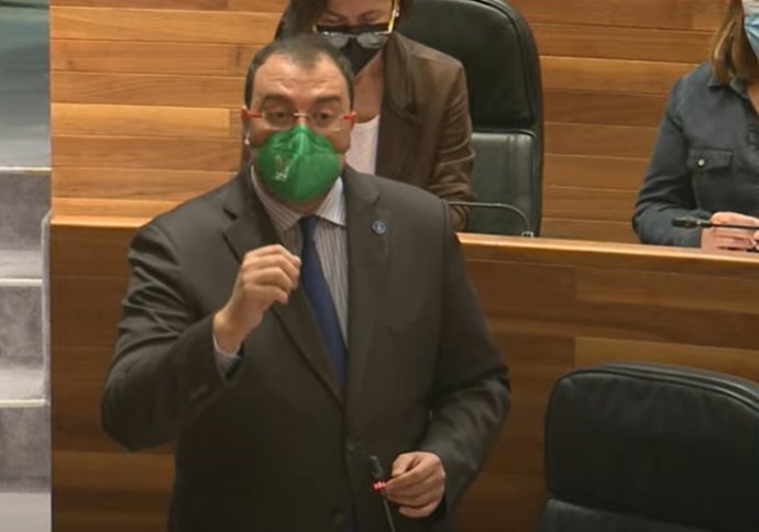 El presidente del Principado, Adrián Barbón