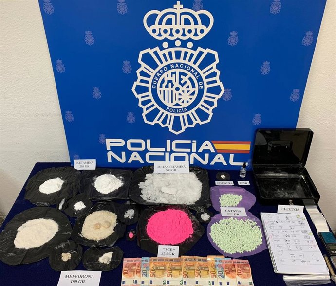 La Policía Nacional desarticula el principal punto de suministro de drogas sintéticas en el distrito Centro de Madrid