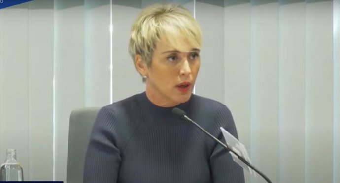 La secretaria de Estado de Inteligencia Artificial y Digitalización del Gobierno, Carme Artigas, en el Foro de Humanismo Tecnológico telemático de Esade