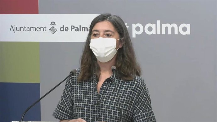 La regidora de Modelo de Ciudad, Neus Truyol, durante la rueda de prensa.