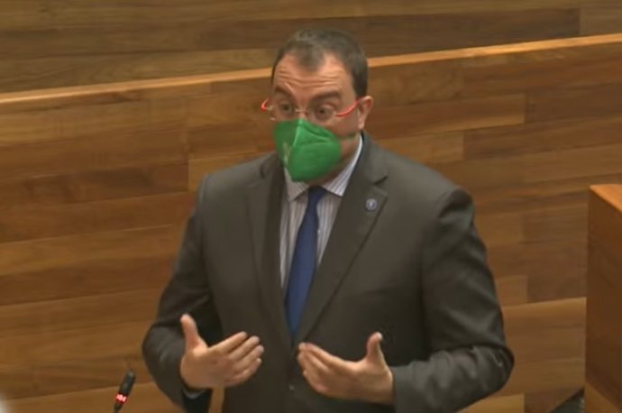 El presidente del Principado, Adrián Barbón