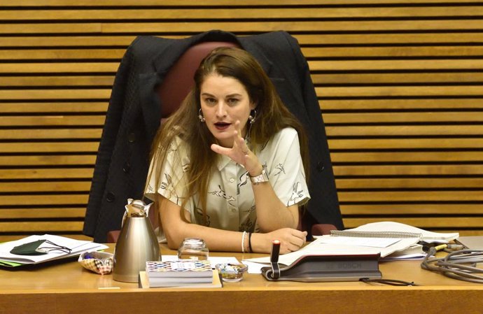 Archivo - Mireia Moll comparece en Les Corts