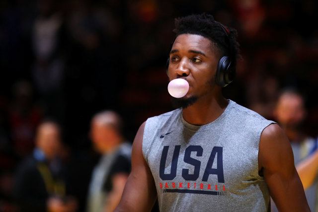 El jugador de baloncesto estadounidense Donovan Mitchell, a 26 de agosto de 2019.