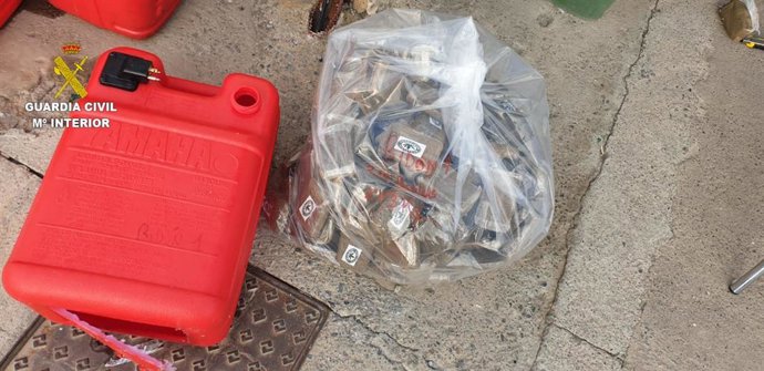 Hachís incautado en una embarcación