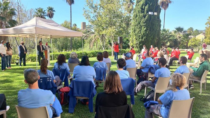 Acto de bienvenida a los participantes de programas SOIB, en Calvi.
