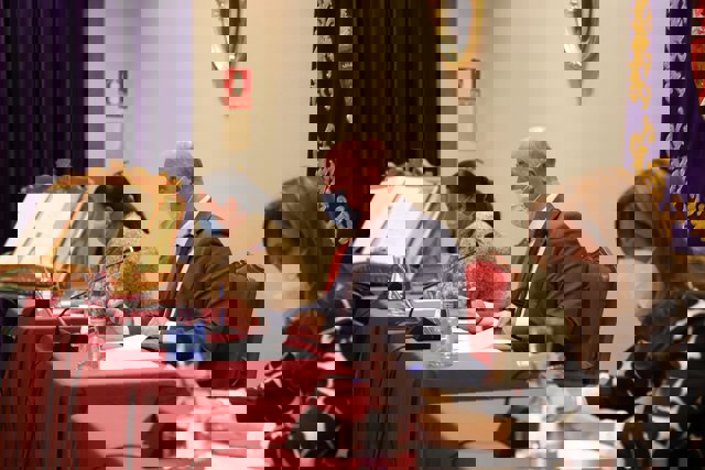 El presidente de la Diputación de Córdoba, Antonio Ruiz, en el Peno de octubre