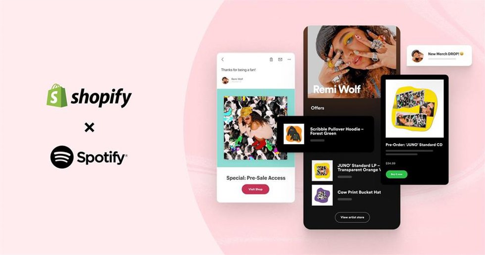 Nuevo canal de Spotify en Shopify