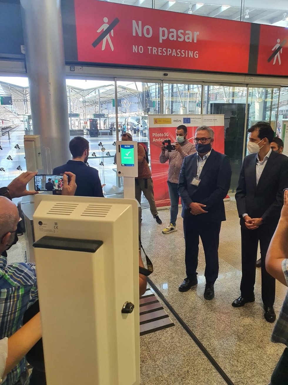 Presentación casos de éxito 5G con Adif en estación María Zambrano de Málaga