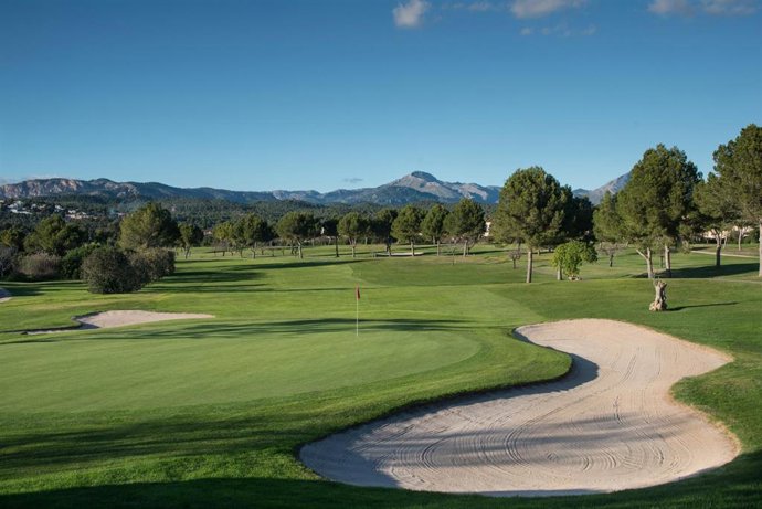 Imagen de uno de los hoyos del Golf Santa Ponsa