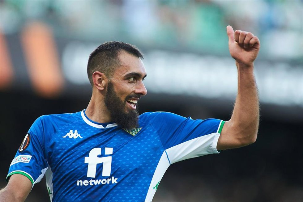 Archivo - Borja Iglesias celebrando un gol en el partido entre el Betis y el Celtic de la Liga de Europa 2021-2022