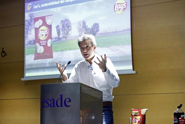El director general de PepsiCo en el Suroeste de Europa, Narcís Roura, durante su intervención.