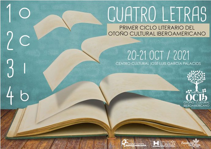 Cartel del I Ciclo Literario 'Cuatro Letras'.
