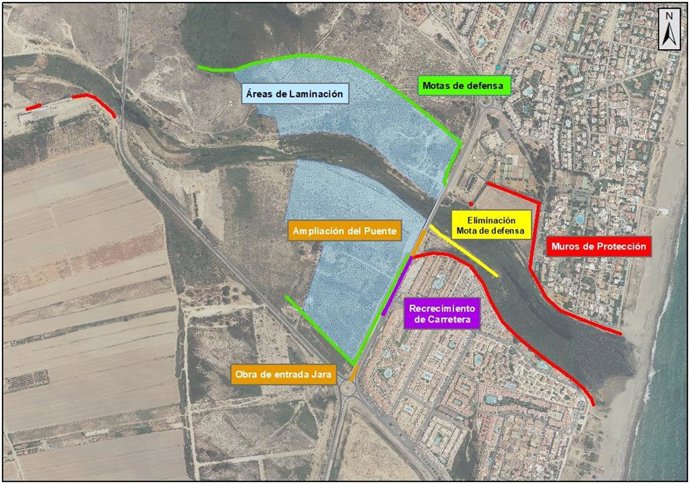 Plan para la laminación del Río Antas de Vera (Almería).