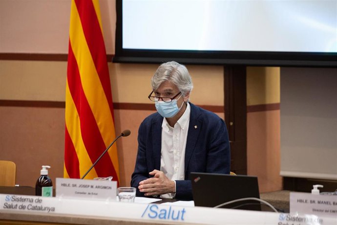 El conseller de Salud de la Generalitat, Josep Maria Argimon, en una imagen de archivo.