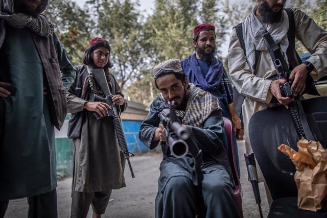 Miembros de los talibán en Afganistán