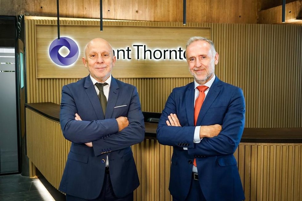 El director general de CCI Real Estate, Vicente Pedrero, y el socio director de Financial Advisory de Grant Thornton, Fernando Beltrán