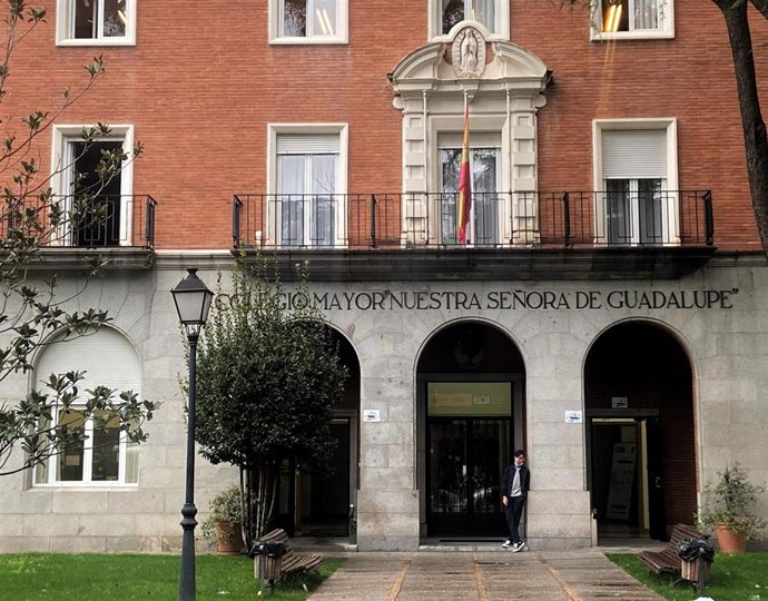 Archivo - Fachada del Colegio Mayor Nuestra Señora de Guadalupe situado en la zona de salud básica de Valdezarza, en Moncloa-Aravaca