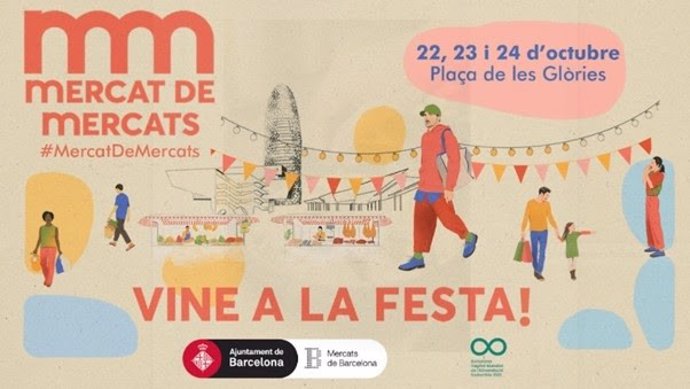 La feria Mercat de Mercats de Barcelona se celebrará del 22 al 24 de octubre en las Glries
